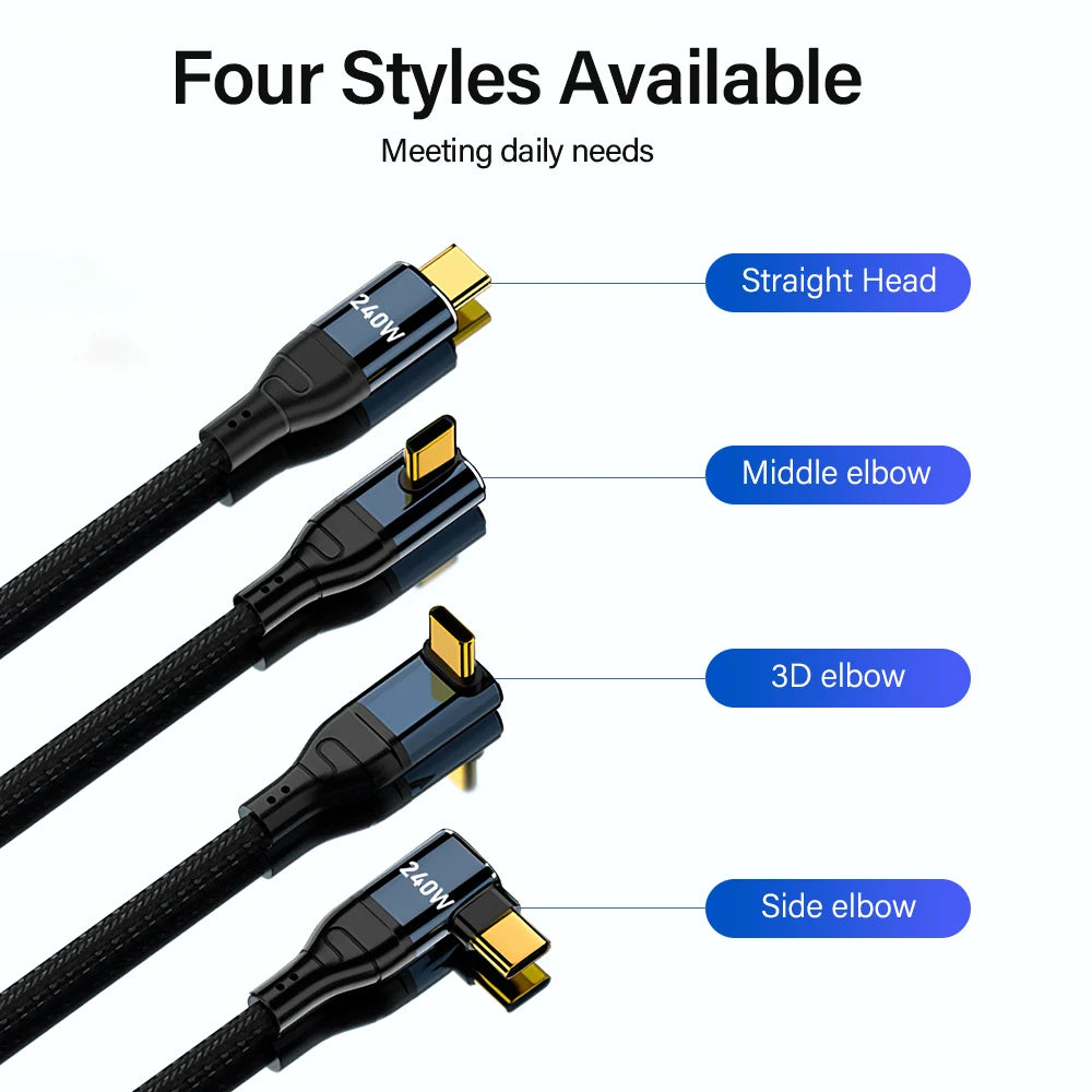 Disrupto USB-C to USB-C Cable PD3.1 240W - Ultra-Fast Charging